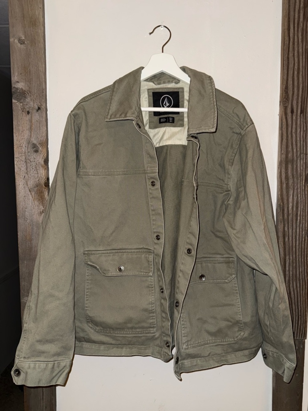 Volcom Men's Olive Utility Jacket